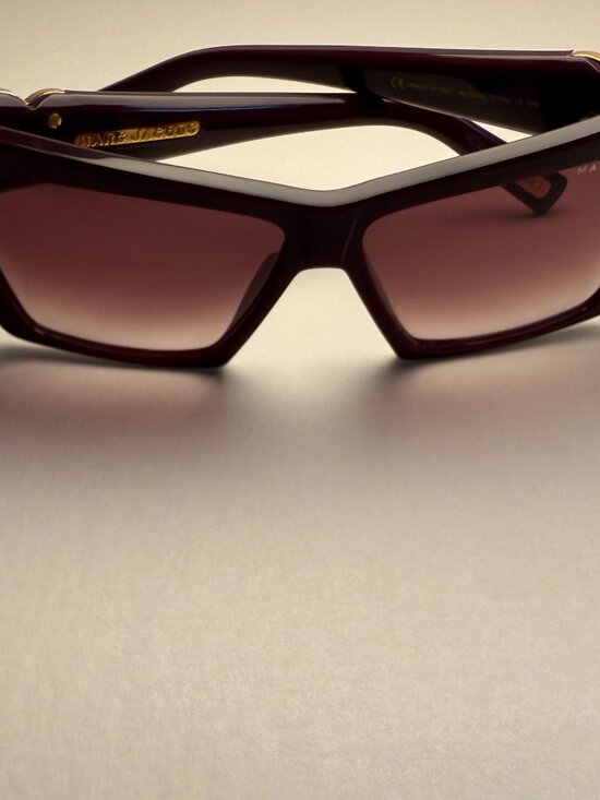 MARC JACOBS BEJEWELED CAT EYE SUNGLASSES IN PURPLE main image 10